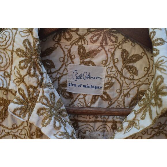 Vintage Bill Atkinson Glen of Michigan Embroidered Button-Up Blouse – Size S/M - Picture 2 of 4